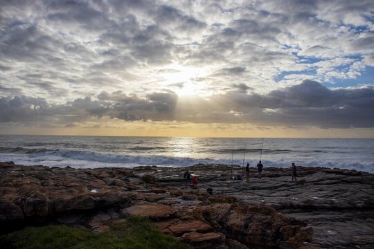 sunset over the sea