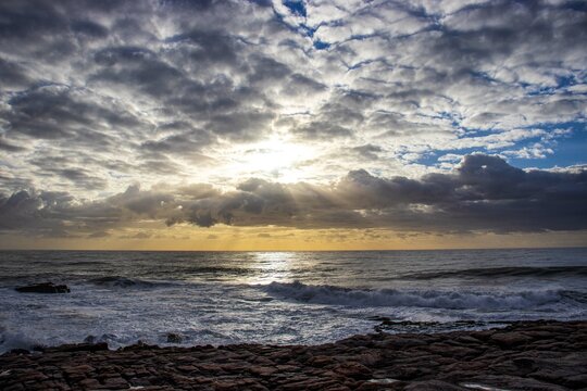 sunset on the beach