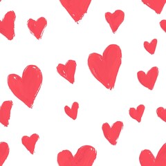 seamless pattern with hearts