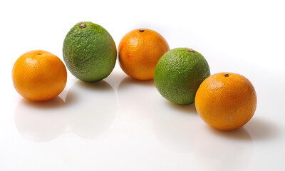 Limes and tangerines 