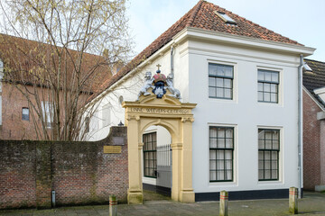 HISTORICAL Linnenweverspoortje, Kampen, Overijssel Province, The Netherlands - obrazy, fototapety, plakaty