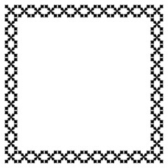 Ornament frame line icon. Simple style ornament poster background symbol. Logo design element. T-shirt printing. Vector for sticker.