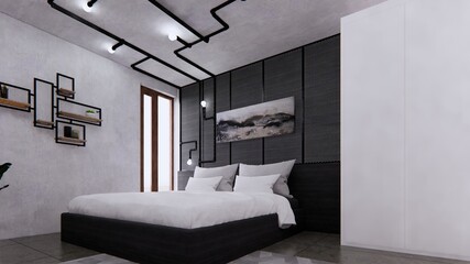 interior of a bedroom