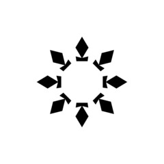 Snow line icon. Simple style Merry christmas poster background symbol. Logo design element. T-shirt printing. Vector for sticker.