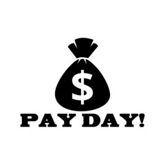 Pay day icon isolated on white background