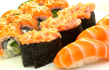 Japanese national food sushi