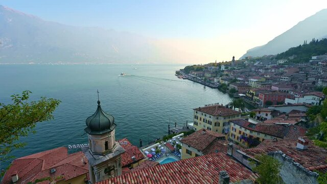 Historic old town of Limone sul Garda, Lake Garda, Italy