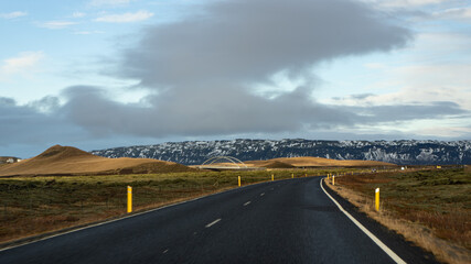 road in the mountains Iceland