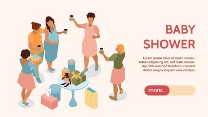 Baby Shower Horizontal Banner