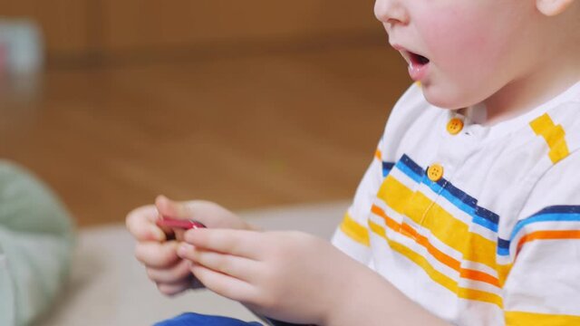 Girl and boy playing on phones close up