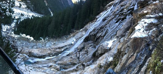 Beautiful cascade in Austria - 477831136