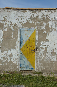 Old metal door