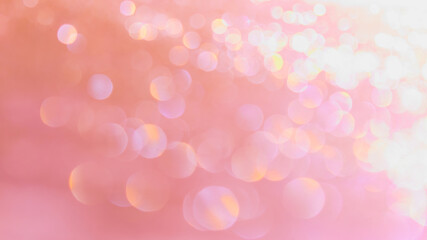 Bright glittering background in pink tones. Beautiful shiny bokeh