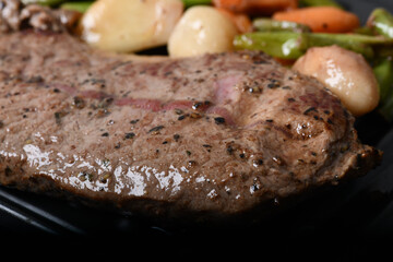 meat cooking fried beef grilled food meat dish bbq Korean-style
