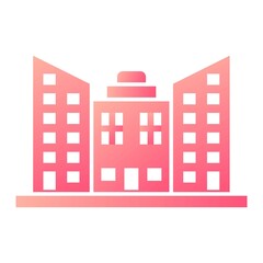 Vector Flat Glyph Gradient Icon Design