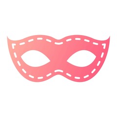 Vector Eye mask Glyph Gradient Icon Design
