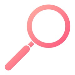 Vector Search Glyph Gradient Icon Design