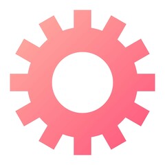 Vector Settings Glyph Gradient Icon Design