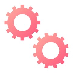 Vector Settings Glyph Gradient Icon Design