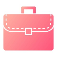 Vector Briefcase Glyph Gradient Icon Design