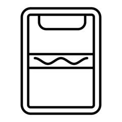 Police shield Vector Outline Icon Isolated On White Background