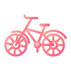 Fototapeta na wymiar Vector Bicycle Glyph Gradient Icon Design