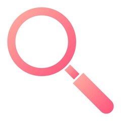 Vector Search Glyph Gradient Icon Design