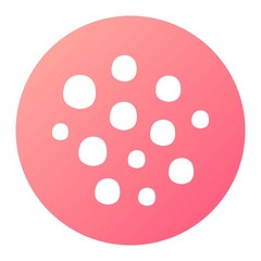 Vector Cell Glyph Gradient Icon Design