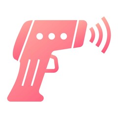  Vector Thermometer gun Glyph Gradient Icon Design