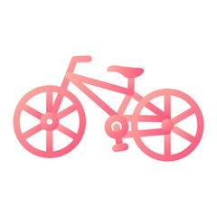 Fototapeta premium Vector Bike Glyph Gradient Icon Design