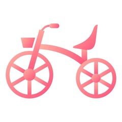 Vector Tricycle Glyph Gradient Icon Design