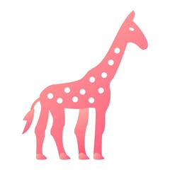 Vector Giraffe Glyph Gradient Icon Design