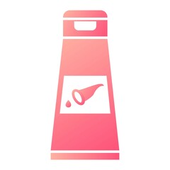 Vector Organic Product Glyph Gradient Icon Design