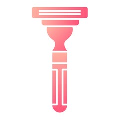  Vector Razor Glyph Gradient Icon Design