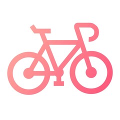 Vector Bicycle Glyph Gradient Icon Design