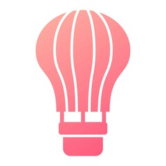Obraz premium Vector Air Ballon Glyph Gradient Icon Design