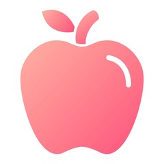 Vector Apple Glyph Gradient Icon Design