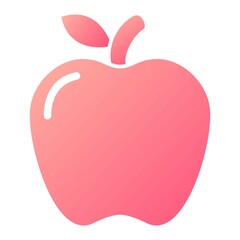 Vector Apple Glyph Gradient Icon Design