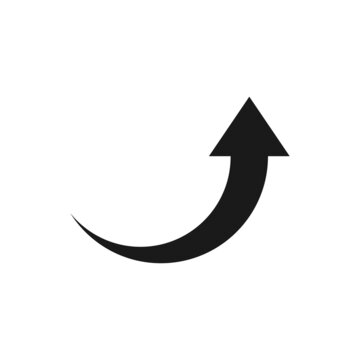 arrow pointer black web icon vector template