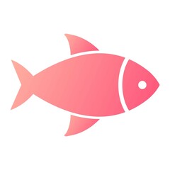  Vector Fish Glyph Gradient Icon Design