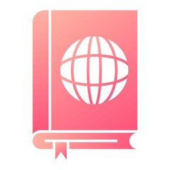 Vector International Law Glyph Gradient Icon Design