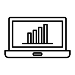 Trade Vector Outline Icon Isolated On White Background