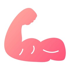  Vector Biceps Glyph Gradient Icon Design