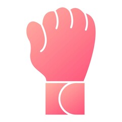 Vector Boxing Glove Glyph Gradient Icon Design