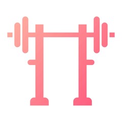  Vector Gym Rod Glyph Gradient Icon Design