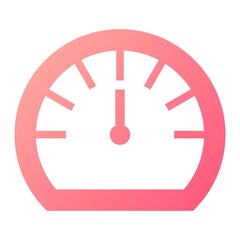 Vector Speed Test Glyph Gradient Icon Design
