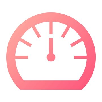 recommend clip art: Vector Speed Test Glyph Gradient Icon Design
