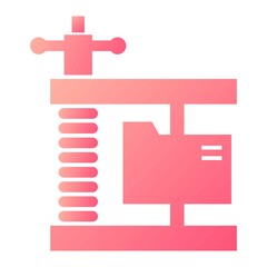 Vector File Compression Glyph Gradient Icon Design