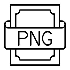 Png Vector Outline Icon Isolated On White Background