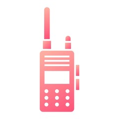 Fototapeta premium Vector Walkie Talkie Glyph Gradient Icon Design